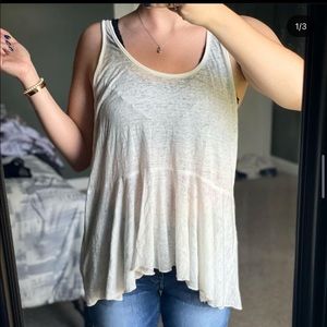Sheer ish flowy tank top